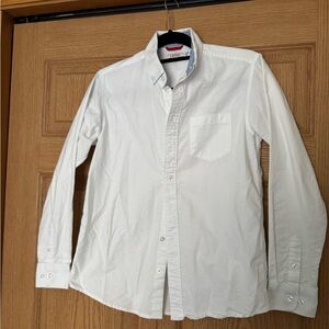 Izod Boy’s White Casual Button Down Shirt 14/16 Regular